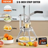 VEVOR Commercial Vegetable Fruit Chopper 3/8″ Blade Heavy Duty Professional Food Dicer Kattex French Fry Cutter Onion Slice...