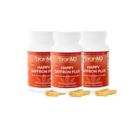 3-Bottle-BrainMD - Happy Saffron Plus | #1 formula for a healthier, happier you - 90 Capsules to Rule Your Day brain suppleme...
