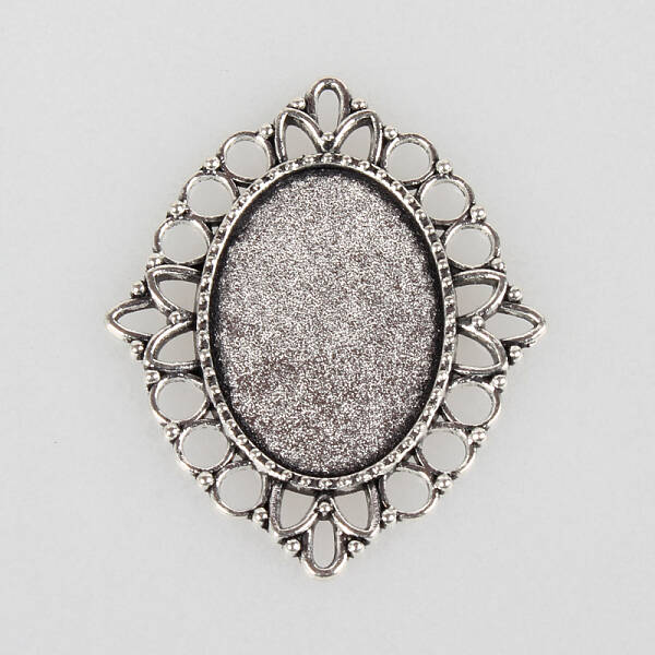 Tibetan Style Alloy Pendant Cabochon Settings