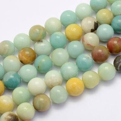 Natural Flower Amazonite Beads Strands