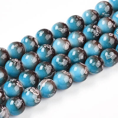 Baking Painted Glass Beads Strands
