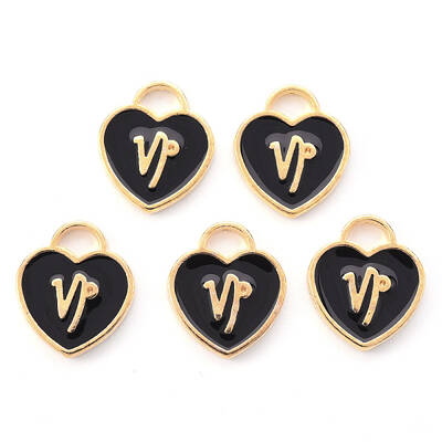 Light Gold Plated Alloy Enamel Pendants