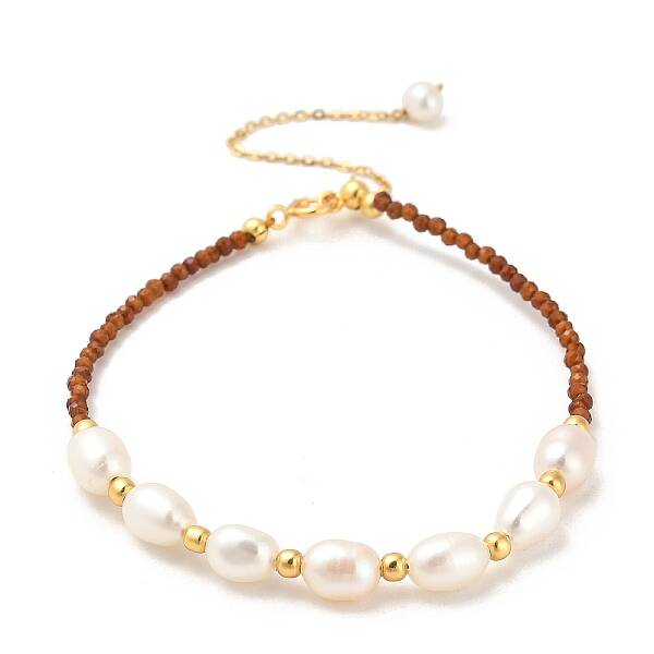 Natural Garnet Bead Bracelets