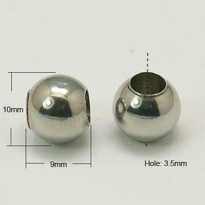 Tarnish Resistant 202 Stainless Steel Beads