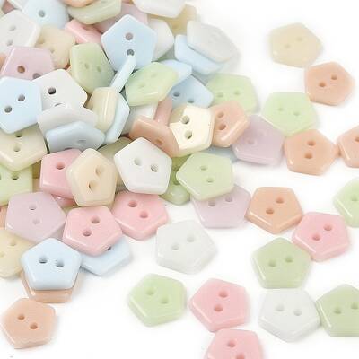 2-Hole Glass Buttons