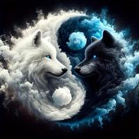 Wolf Pattern DIY Diamond Arts Colorful Painting Kit without Frame, DIY 5D Diamond Arts Colorful Painting Kit, Wall Art Decor ...