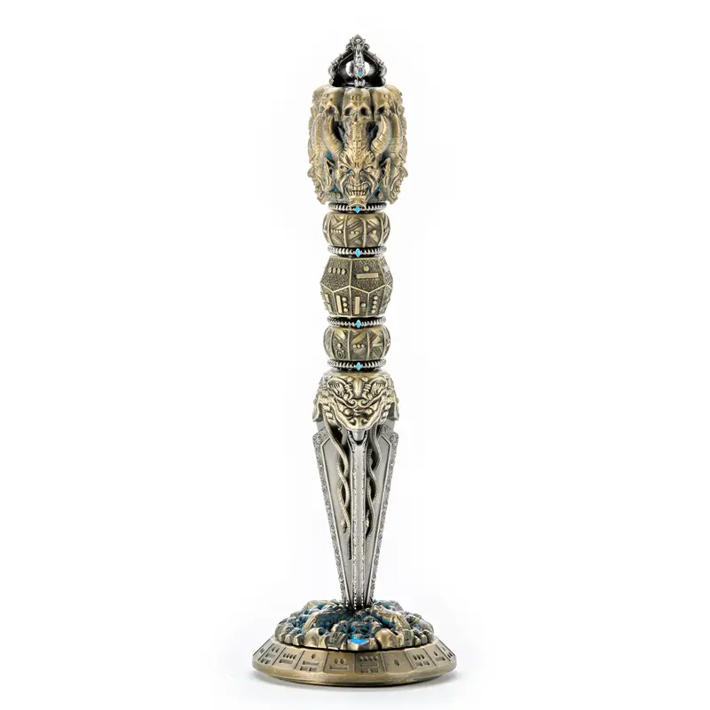 Wand Dice 7-in-1 RPG Dice | Numbers Inspired by the Eight Trigrams | Balanced and Fair | Made from Zinc Alloy Springtok Durab...