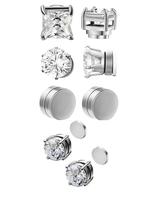 Punk Style Stainless Steel Magnetic Earrings, Fashion Jewelry for Party, Daily Clothing Decor, Trendy All-match & Exquisite J...