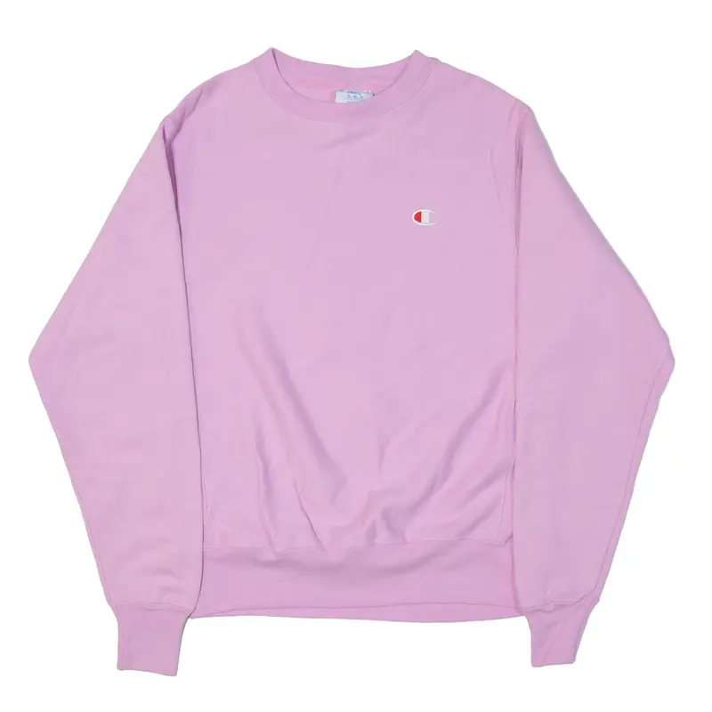 CHAMPION Reverse Weave Sweatshirt Pink Womens S