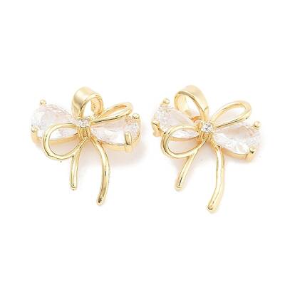 Brass Micro Pave Cubic Zirconia Pendants