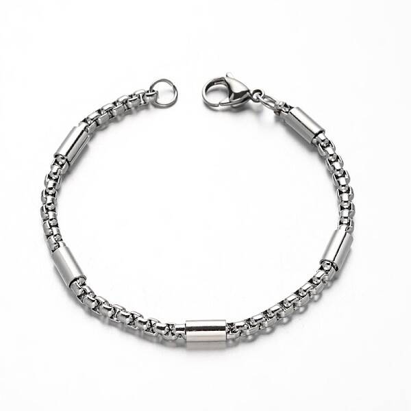 Tarnish Resistant 304 Stainless Steel Box Chain Bracelets