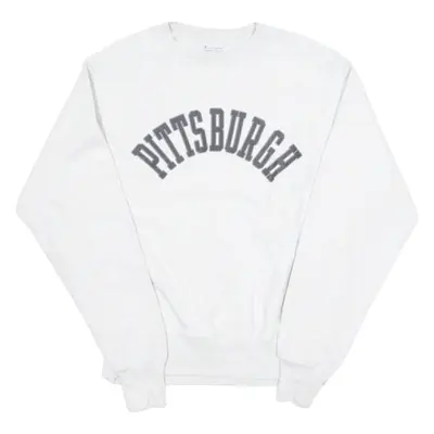 CHAMPION REVERSE WEAVE Pittsburgh Mens Sweatshirt Grey USA S