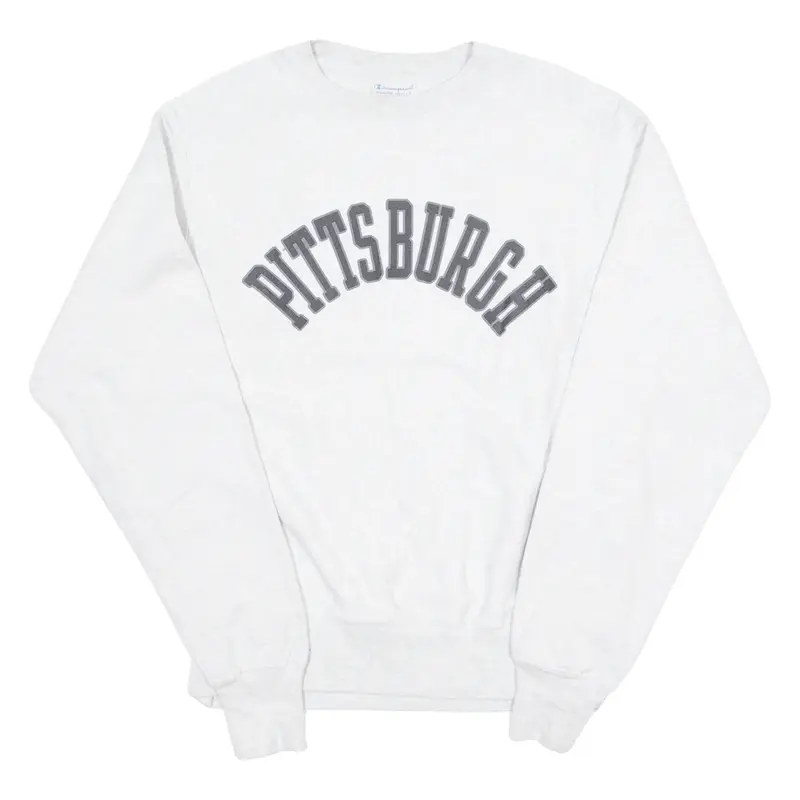 CHAMPION REVERSE WEAVE Pittsburgh Mens Sweatshirt Grey USA S