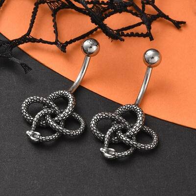Snake 316 Surgical Stainless Steel Belly Button Rings