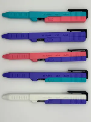 Slide Action Pens EDC - Hand-assembled 3D-printed Fidget Pen for Desk or EDC Kit - Veteran-Owned Brand - Ready to Write - Uni...