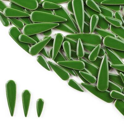 3 Styles Teardrop Shape Porcelain Mosaic Tiles