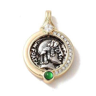 Rack Plating Brass Glass Pendants