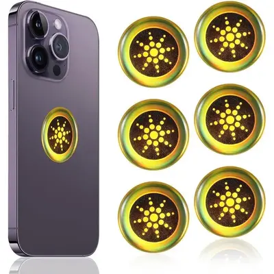EMF Protection Stickers - Quantum Shield for Phone, Airpods, Fridge, and Laptop - 96.43% Less Mobile Radiation Electronic Acc...