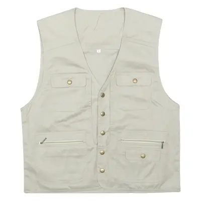 Mens Waistcoat Beige L