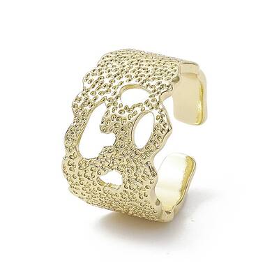Rack Plating Brass Open Cuff Ring