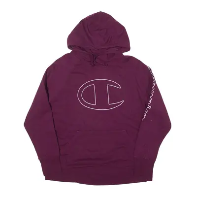 CHAMPION Hoodie Maroon Pullover Womens L