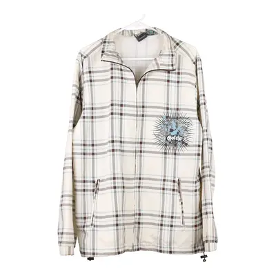Gotcha Checked Jacket - Medium Beige Polyester
