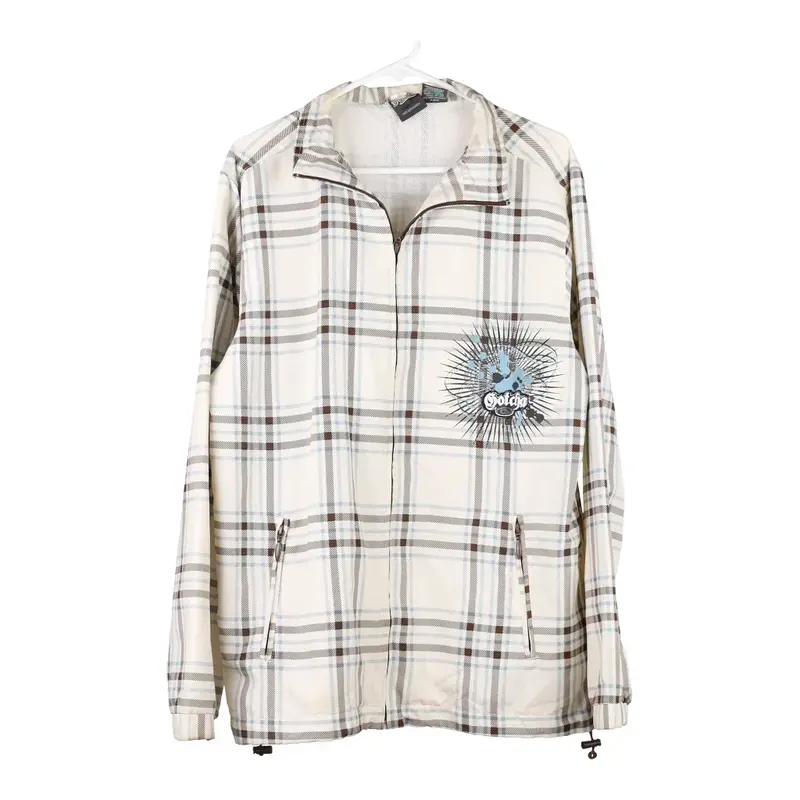 Gotcha Checked Jacket - Medium Beige Polyester