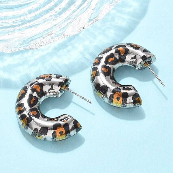 Brass Stud Earrings