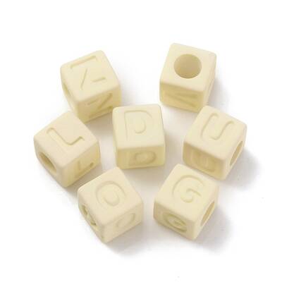 Rubberized Style Transparent Acrylic Beads