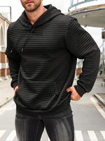 【Plus Size】 Plaid Pattern Drawstring Hoodie, Casual Regular Fit Long Sleeve Pocket Hooded Sweatshirt for Fall & Winter, M...