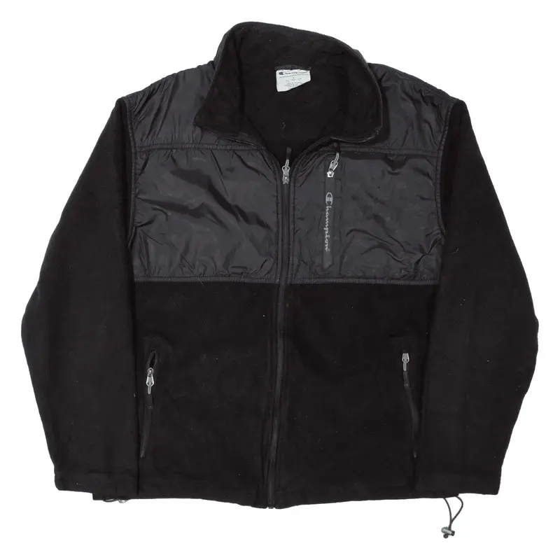 CHAMPION Fleece Jacket Black Boys L