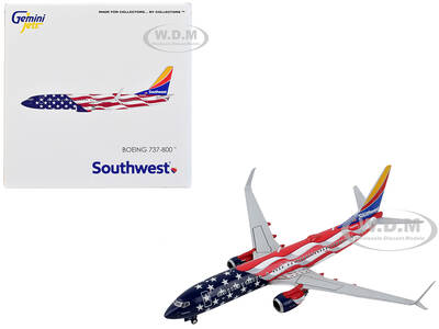 Boeing 737-800 Commercial Aircraft Southwest Airlines - Freedom One United States Flag Livery 1/400 Diecast Model Airplane by...