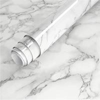 Marble Pattern Self-adhesive Sticker, 1pc Waterproof Decorative Paper for Countertop Furniture Table, Decorative Wallpaper fo...