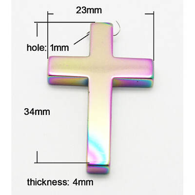Non-magnetic Synthetic Hematite Pendant