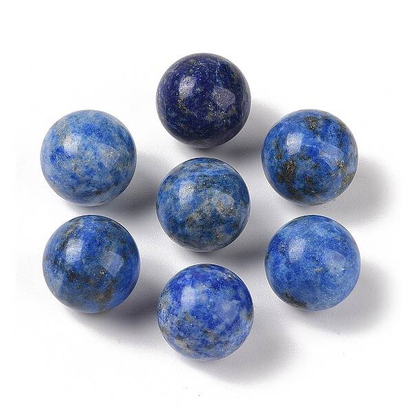 Natural Lapis Lazuli No Hole Sphere Beads
