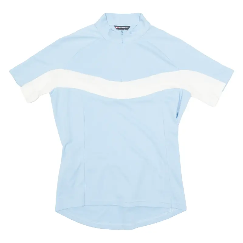 F.LLI CAMPAGNOLO Cycling Womens Jersey Blue 1/4 Zip S