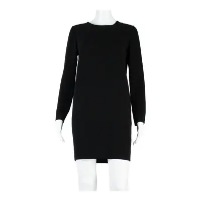 WHISTLES Womens Shift Dress Black Long Sleeve Knee Length UK 6