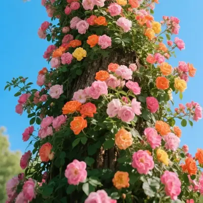 200PCS Climbing Rose Seeds Mixed - Non-GMO Perennial Vine Flower for Garden Decor, Arch Fence Trellis, Easy to Plant Outdoor ...