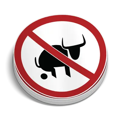 No Bull Hard Hat Decal