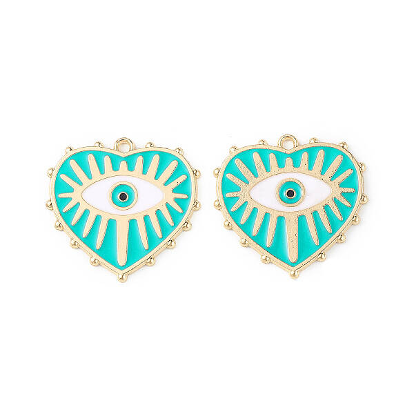 Rack Plating Alloy Enamel Pendants
