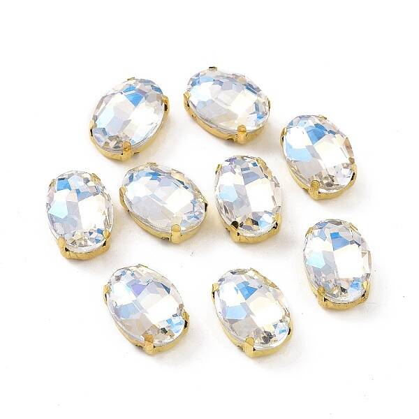 Oval Sew on Rhinestone