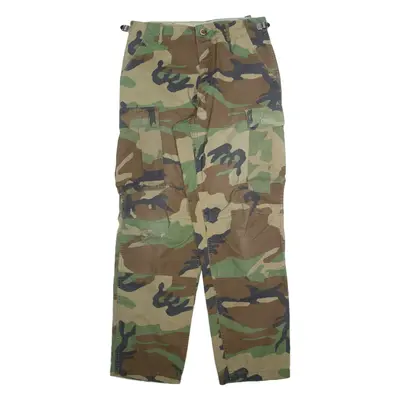 Military Mens Trousers Green Regular Straight W30 L32
