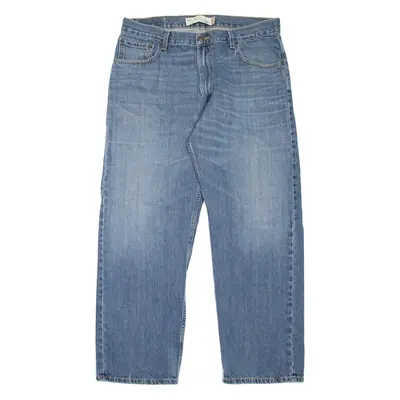 LEVI'S 559 Jeans Mens Blue Relaxed Straight Stone Wash W36 L30