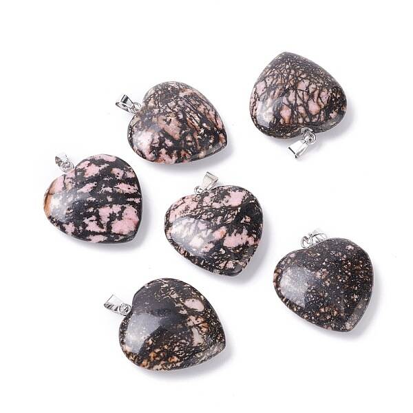 Natural Rhodonite Pendants