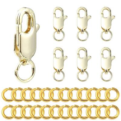 Brass Lobster Claw Clasps