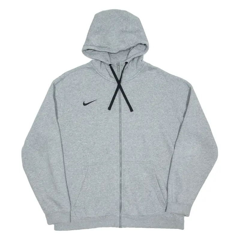 NIKE Mens Grey Hoodie Full Zip XL