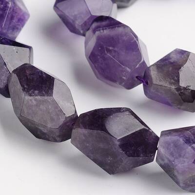 Nuggets Natural Amethyst Beads Strands