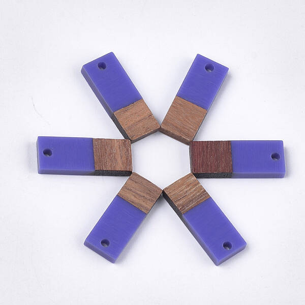 Resin & Walnut Wood Pendants