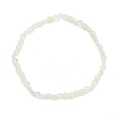 Natural Lemon Jade Faceted Nugget Beads Stretch Bracelet