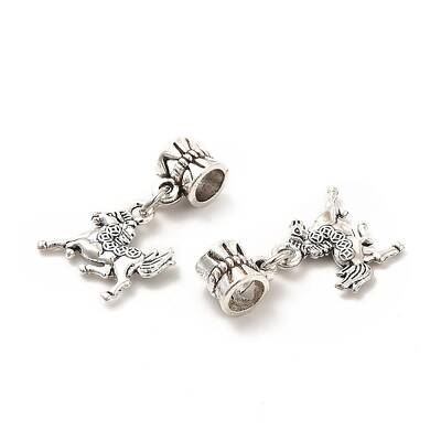 Rack Plating Tibetan Style Alloy European Dangle Charms